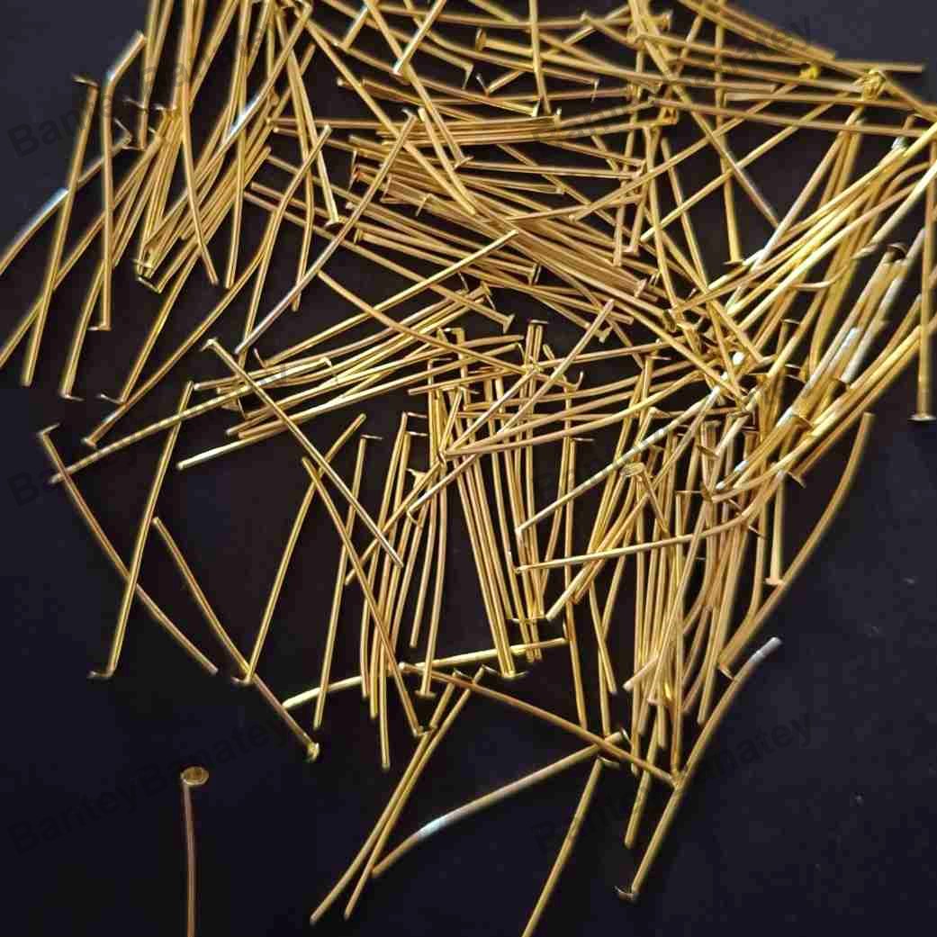 Gold head pins for jewellery (1)